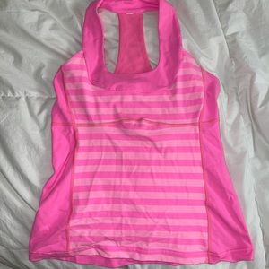 Pink lululemon tank top